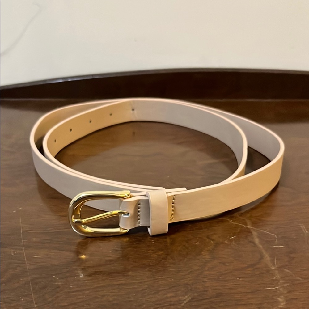 New Women's Size 10 Belt Tan and Gold Neutral Accessory